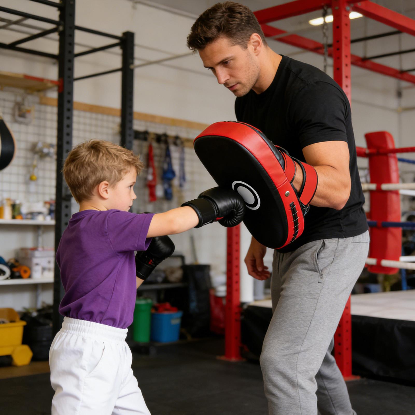 Home Gym Equipment - PU Leather Boxing Pads Curved Kick