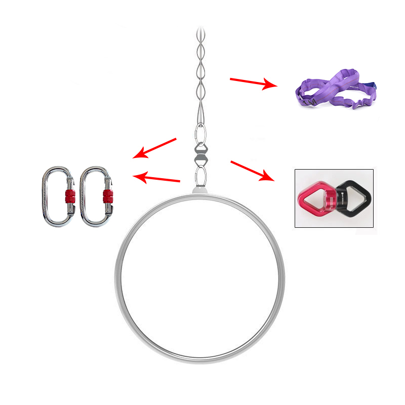 Home Gym Kit - 50cm Aerial Hoop Mini Lyra Kit