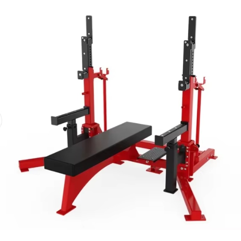 Home Gym Half Rack - Multifunctional Adjustable Flat Bench Press Reliable