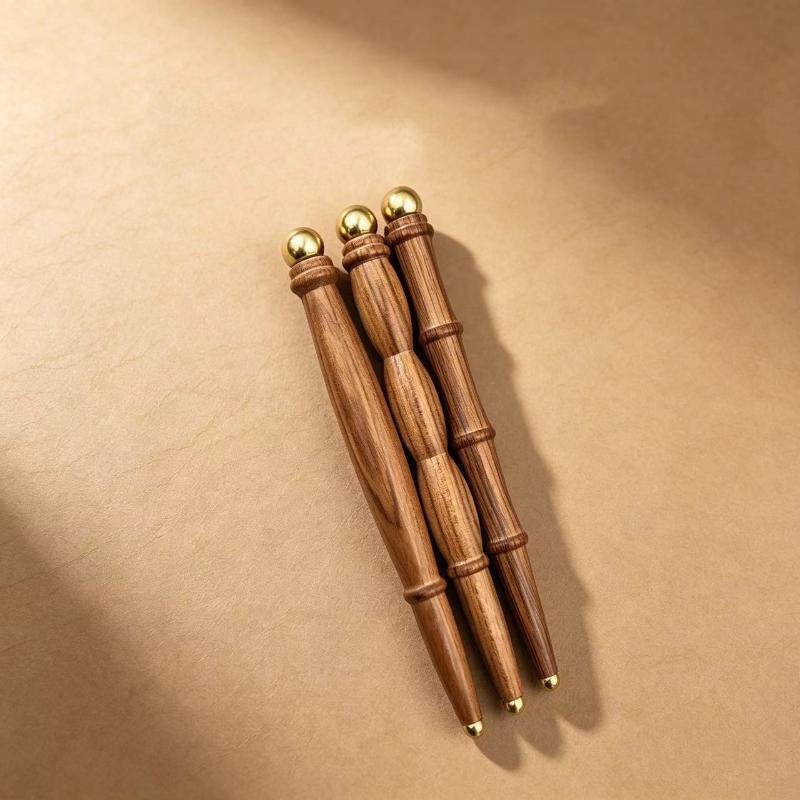 Home Gym Tools - New Wood Brass Trigger Point Gua