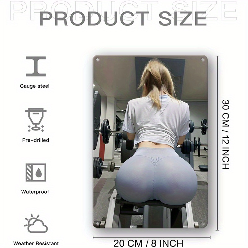 Stylish Fitness-Inspired Metal - Home Gym Decor recension och pris