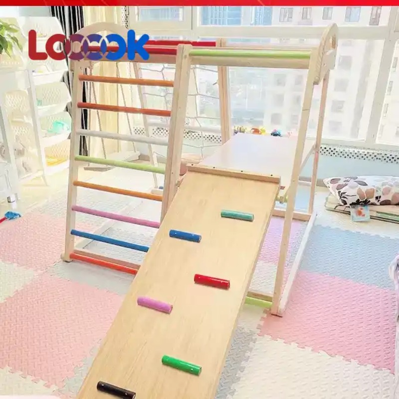 Multifunctional Wooden Toddler - Home Gym For Toddlers recension och pris