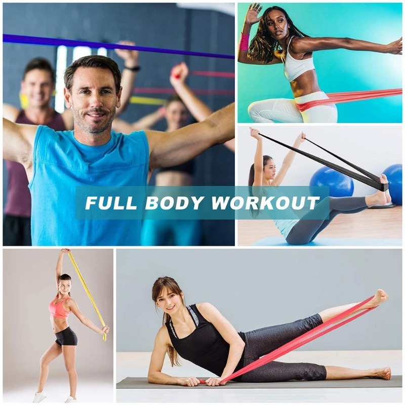 Natural Latex Resistance Bands - Home Gym Kit recension och pris
