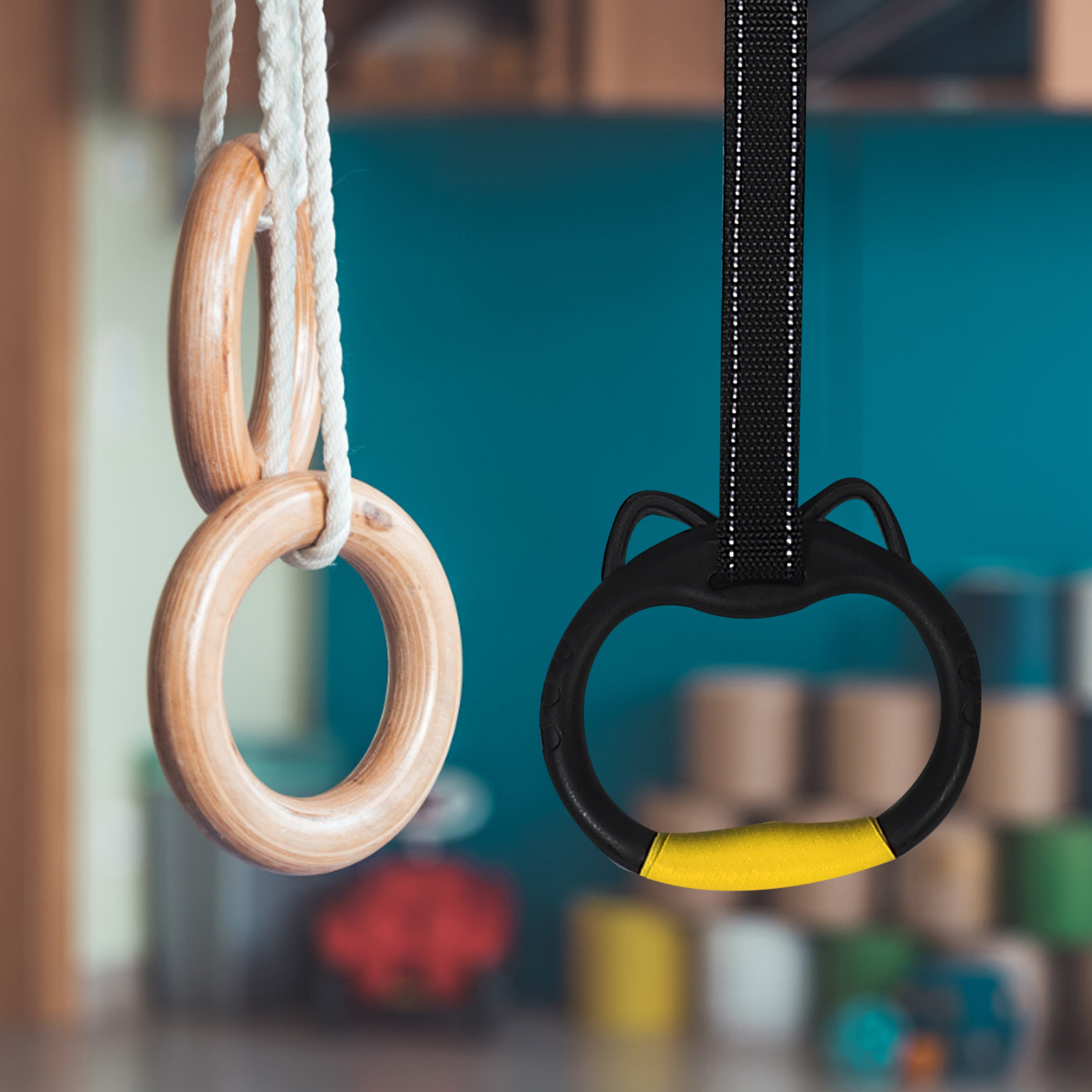 1 set 1 Set Gymnastics Rings F - Home Gym Options recension och pris