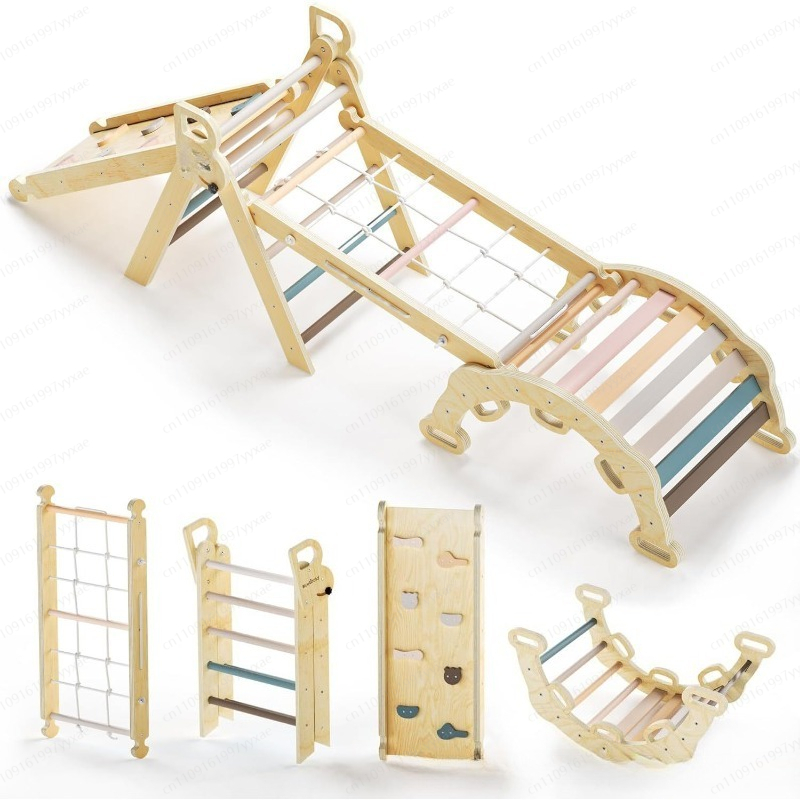 Indoor Home Solid Wood Childre - Home Gym For Toddlers recension och pris