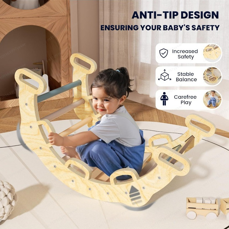 Indoor Home Solid Wood Childre - Home Gym For Toddlers recension och pris