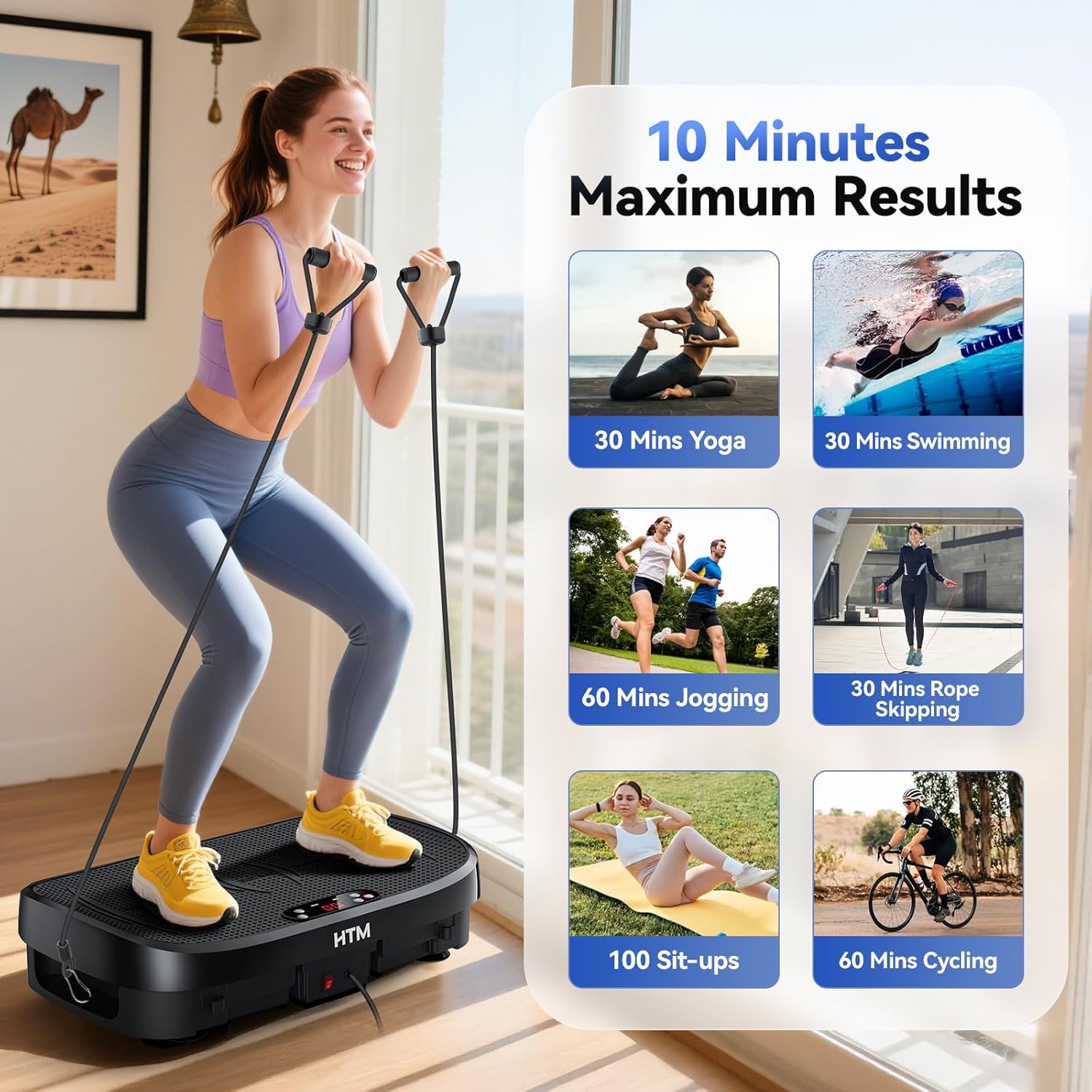 Vibration Plate Fat Burning Fi - Home Gym Yoga recension och pris