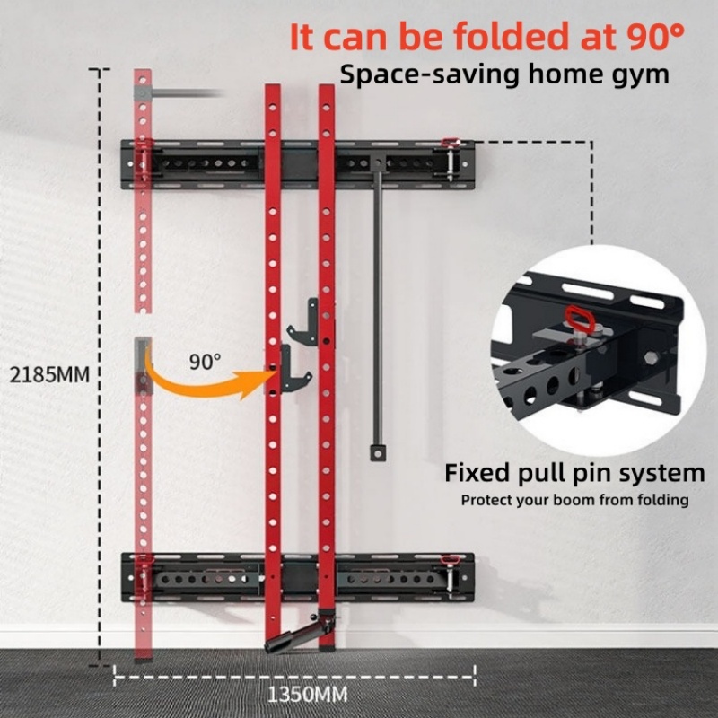 English：Adjustable Power Cage  - Home Gym Half Rack recension och pris