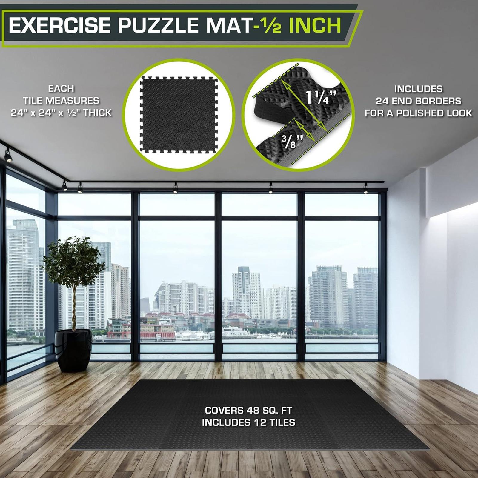 Gym Tiles 12 Pieces Interlocki - Home Gym For Toddlers recension och pris
