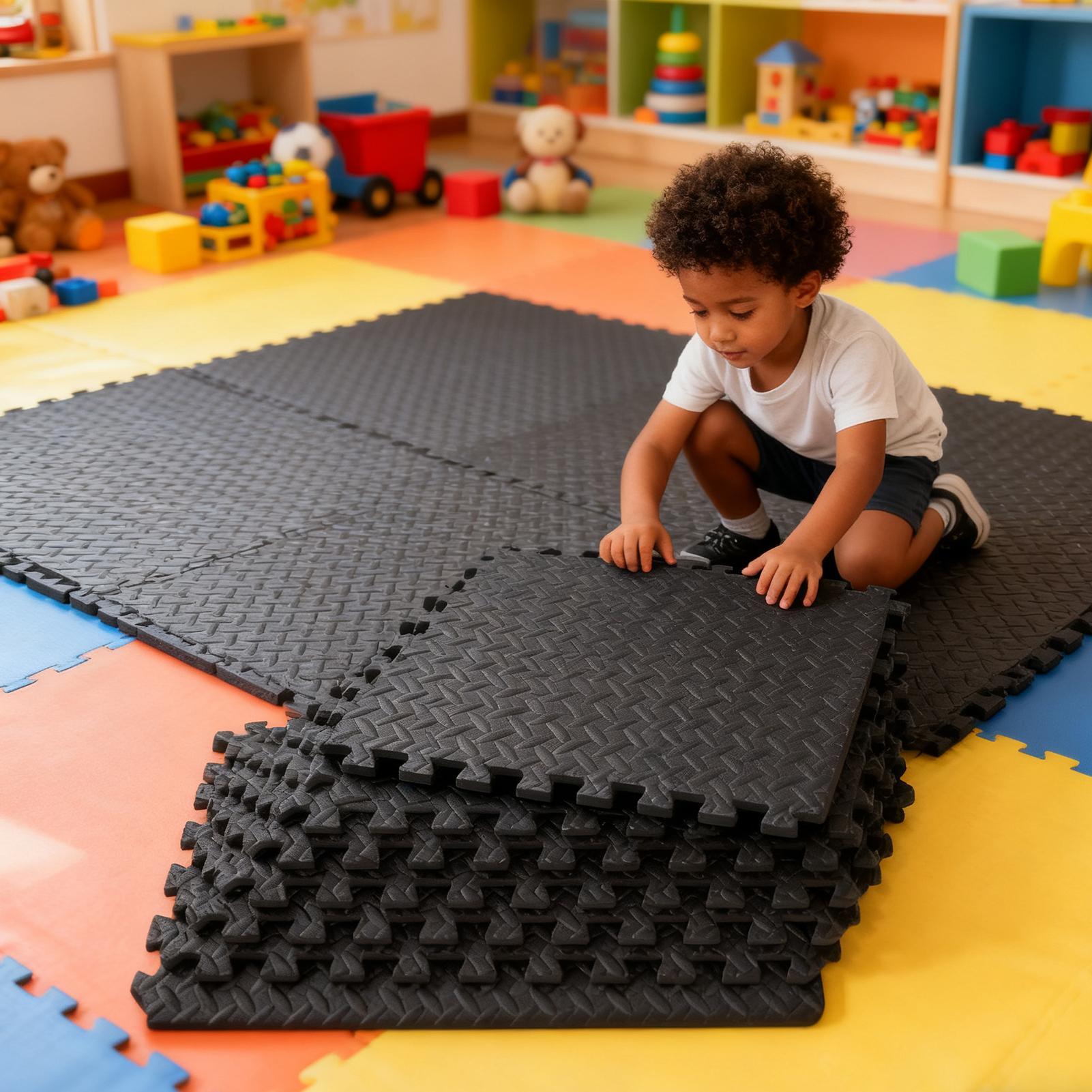 Gym Tiles 12 Pieces Interlocki - Home Gym For Toddlers recension och pris