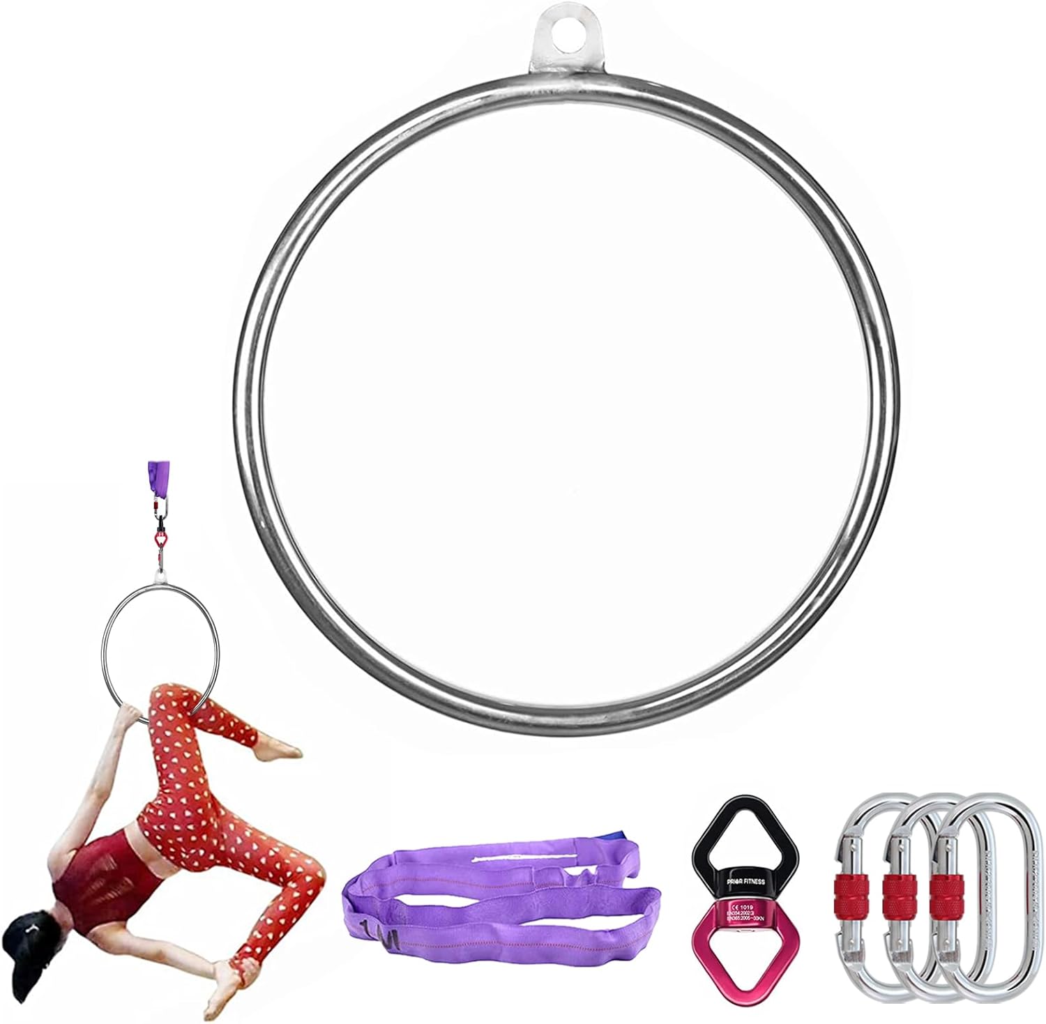 50cm Aerial Hoop Mini Lyra Kit - Home Gym Kit recension och pris