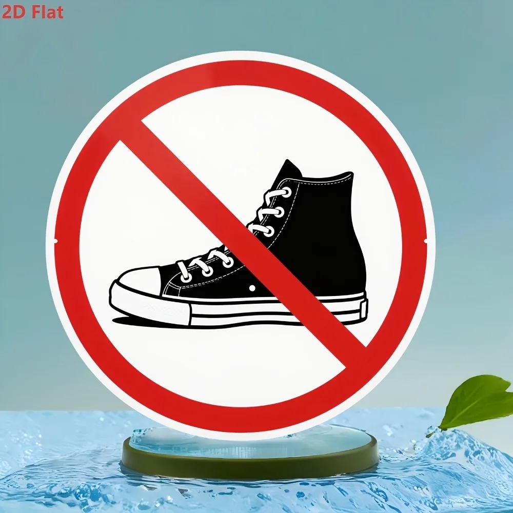 Rustic No Shoes Allowed Sign A - Home Gym Decor recension och pris