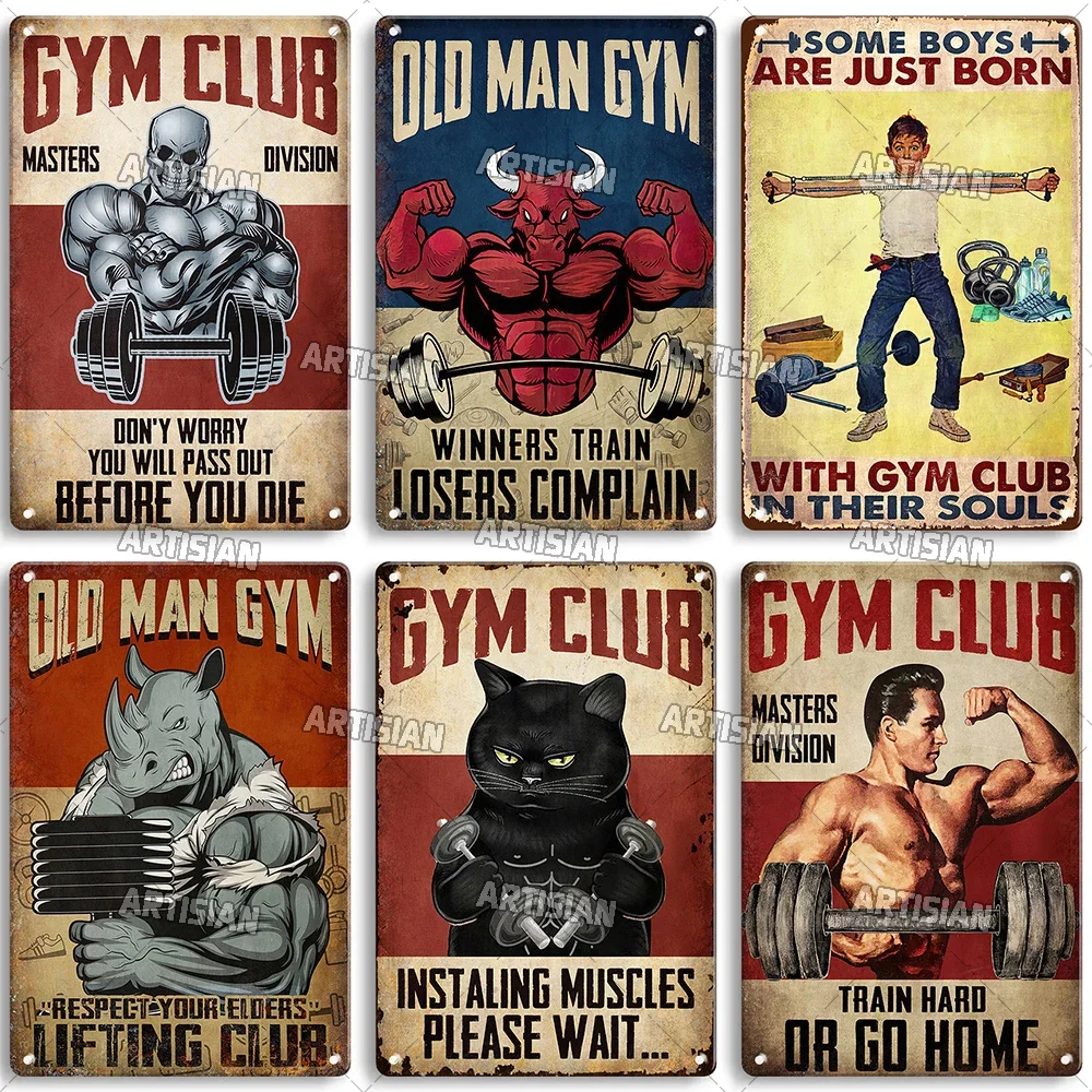 Old Man Gym Club Inspirational - Home Gym Decor recension och pris