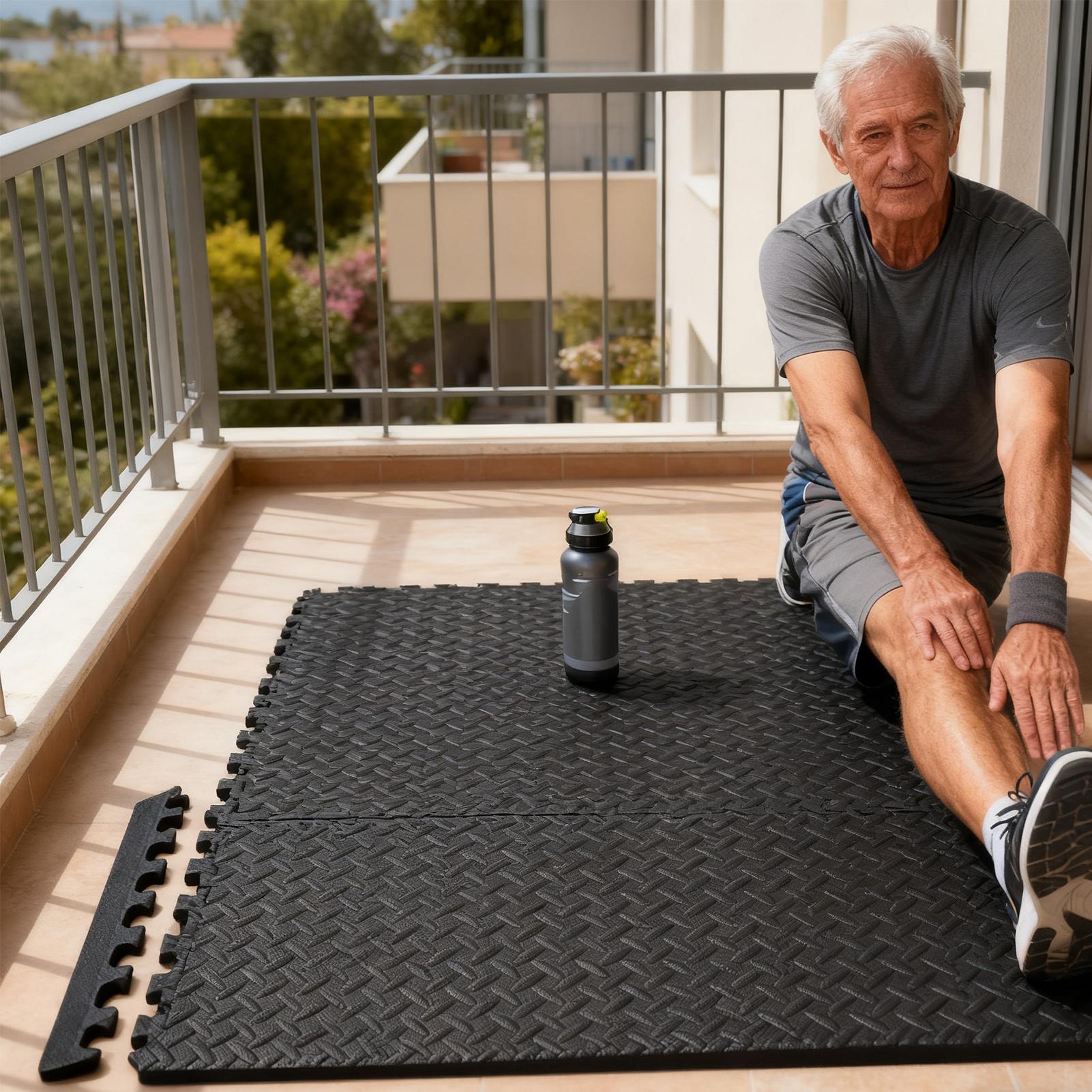 Interlocking Floor Mats 12 Pie - Home Gym For Toddlers recension och pris