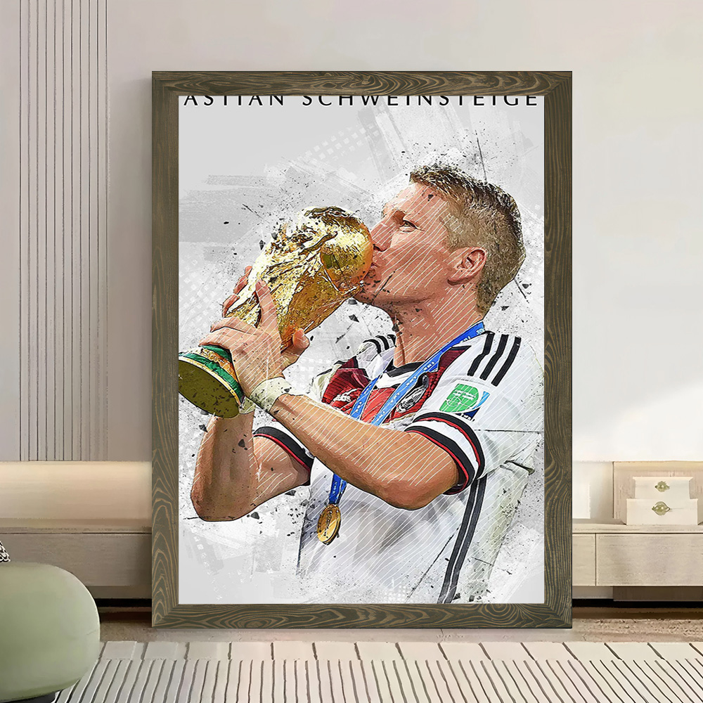 Bastian Schweinsteiger Canvas  - Home Gym Decor recension och pris