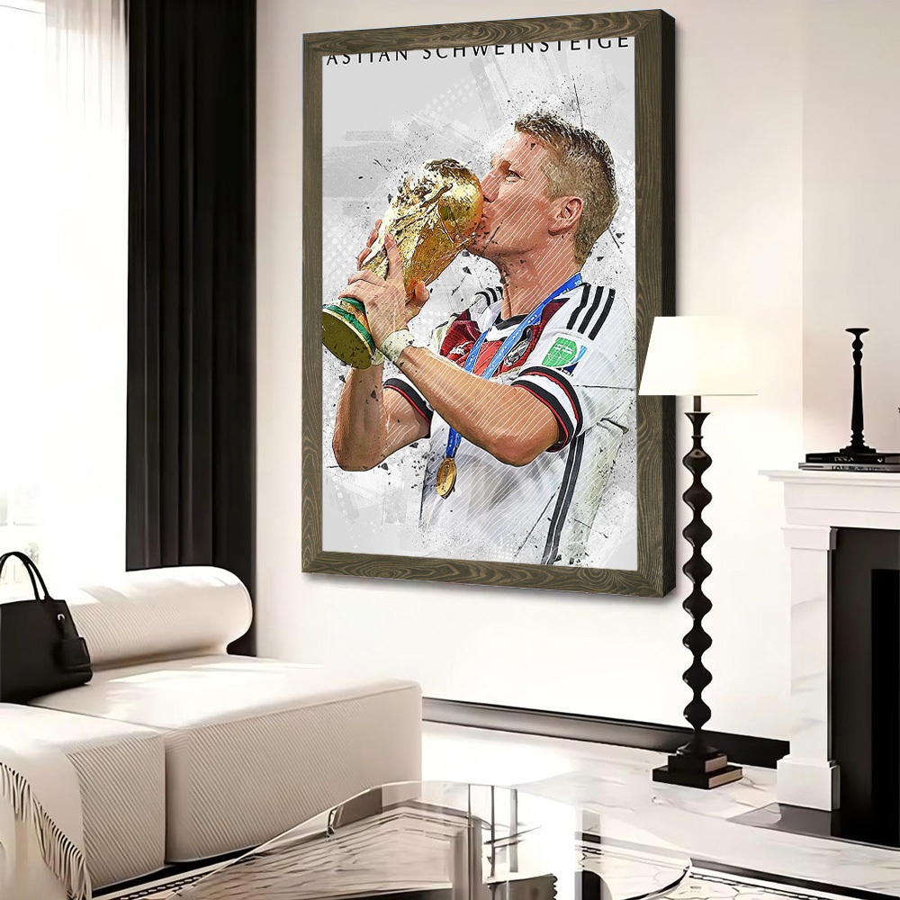 Bastian Schweinsteiger Canvas  - Home Gym Decor recension och pris