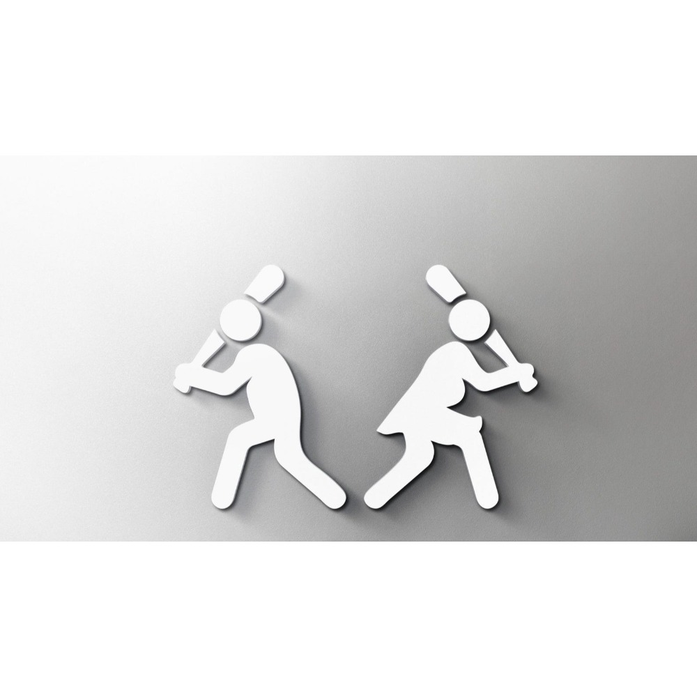 Baseball Pattern Acrylic Restr - Home Gym Minimalist recension och pris