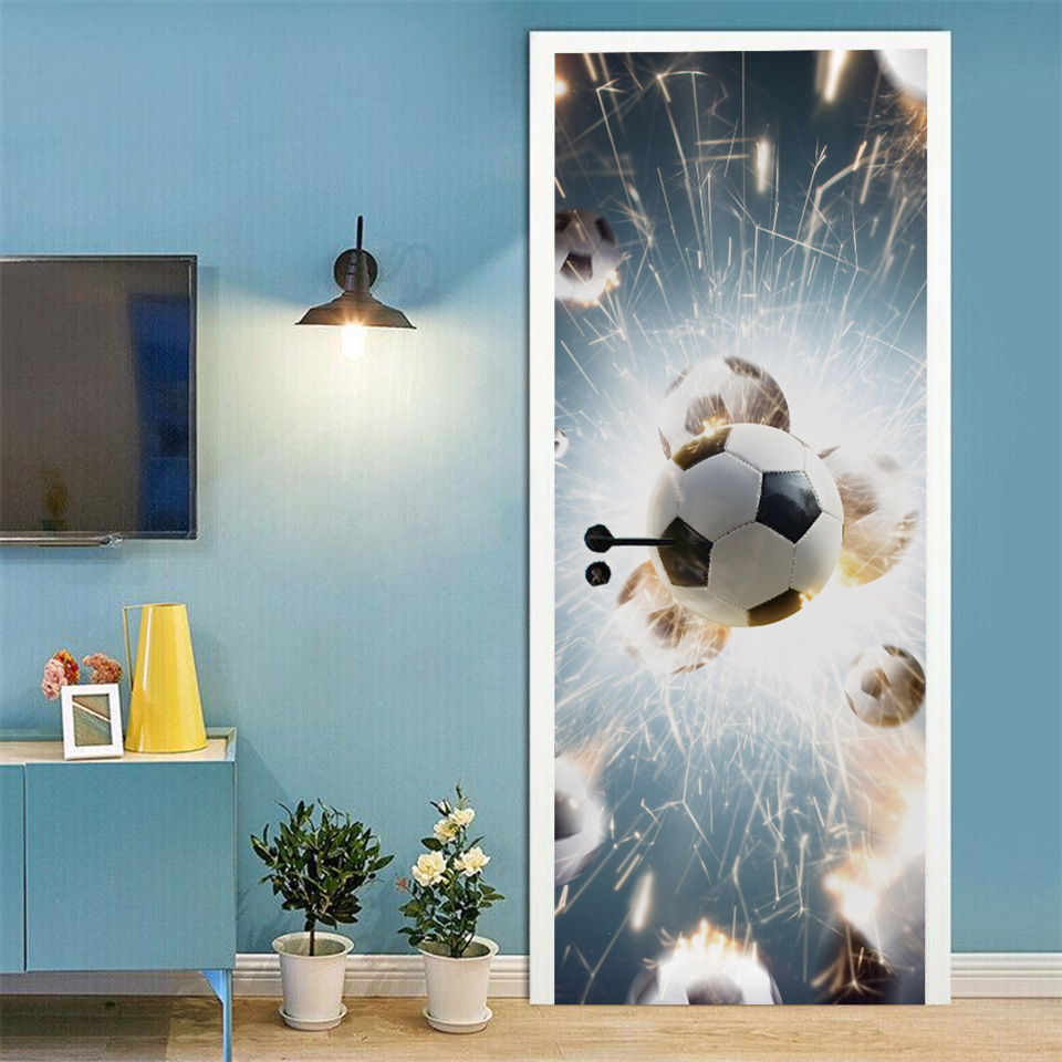 Football Basketball 3D Wallpap - Home Gym Decor recension och pris
