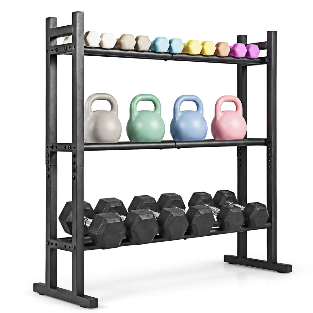 Heavy Duty 3-Tier Dumbbell Rac - Home Gym Equipment recension och pris