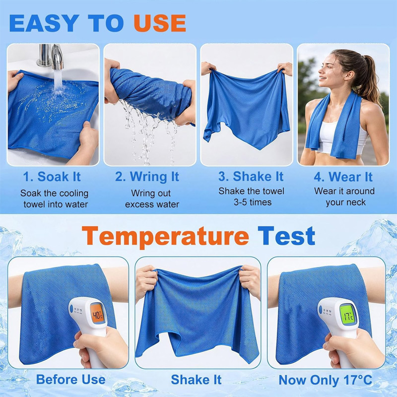 Instant Cooling Ice Sports Tow - Home Gym Portable recension och pris