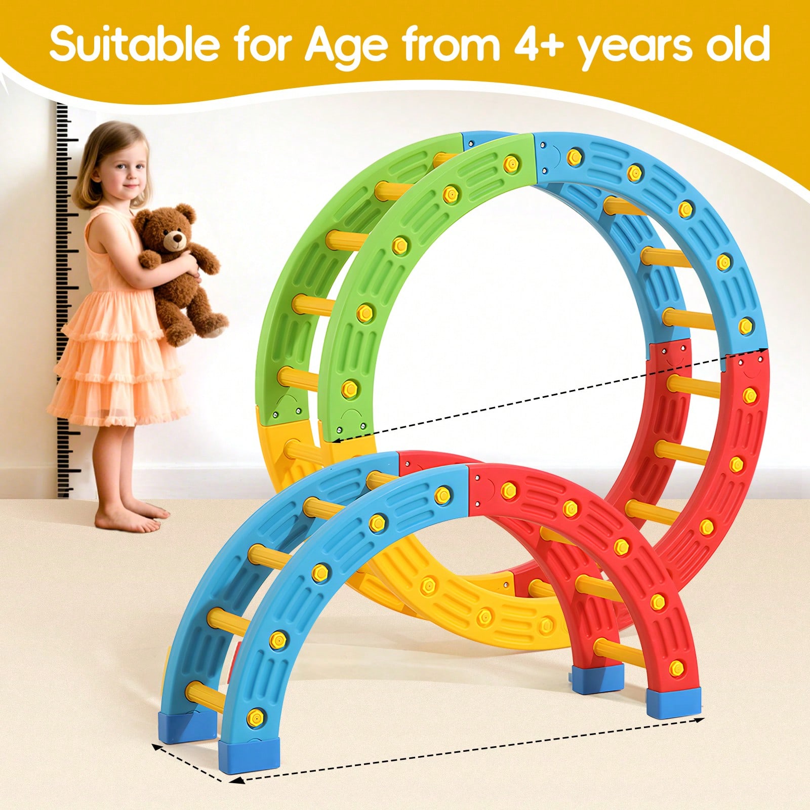 GCCSJ 2-In-1 Foldable Toddler  - Home Gym For Toddlers recension och pris