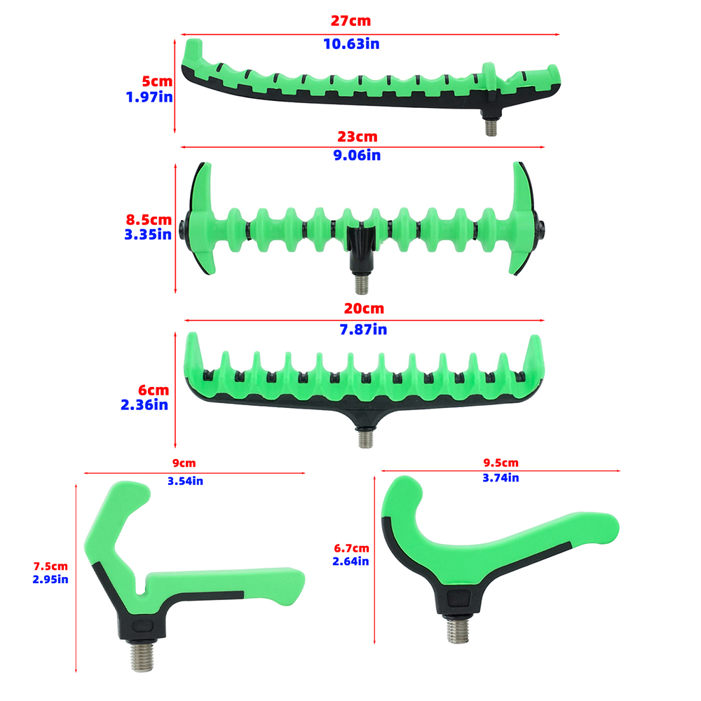 Hirisi 1pcs Feeder Rod Rest He - Head Racket Boom recension och pris