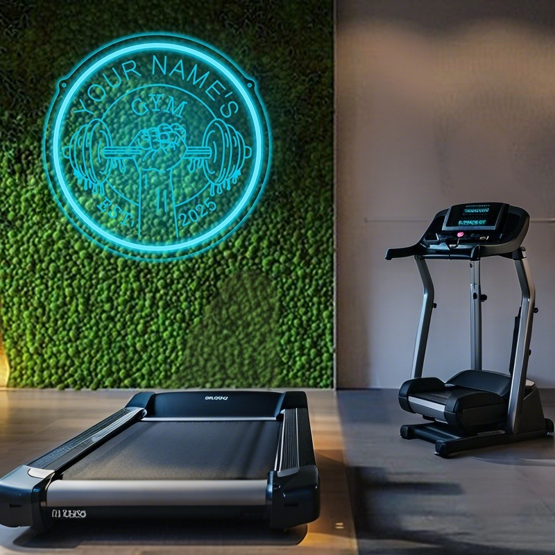 Custom LED Gym Neon Sign Barbe - Home Gym Interior Design recension och pris