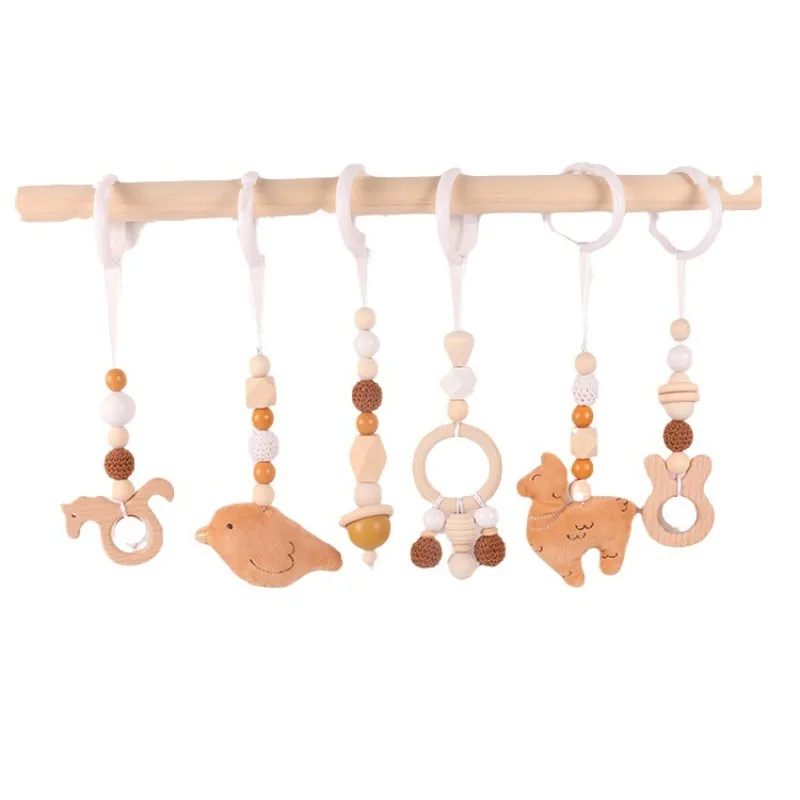 6Pcs Wooden Baby Toys Wooden B - Home Gym Decor recension och pris