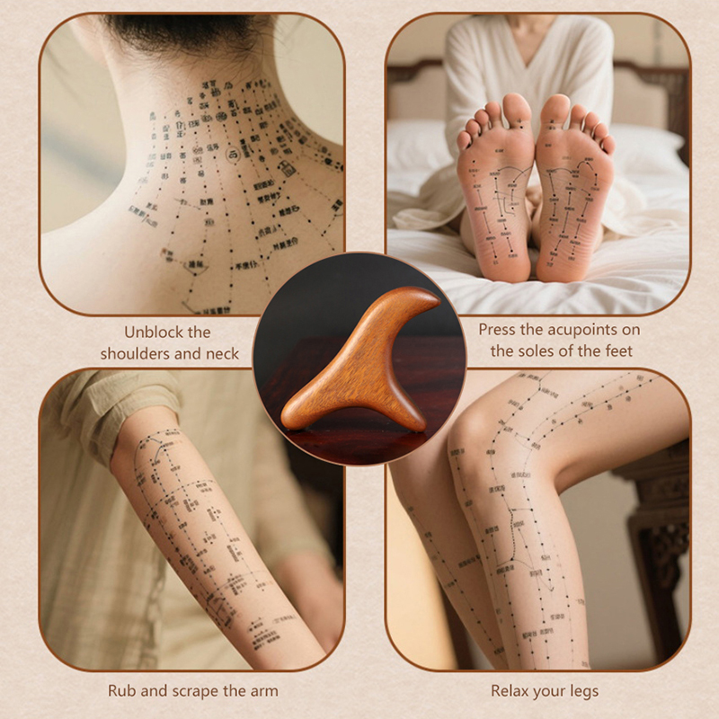 1 PCS Neck Foot Sandalwood Tri - Home Gym Tools recension och pris