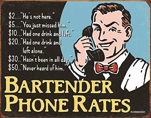 HomDeo Tin Sign Man Cave Bar R - Home Gym Decor recension och pris