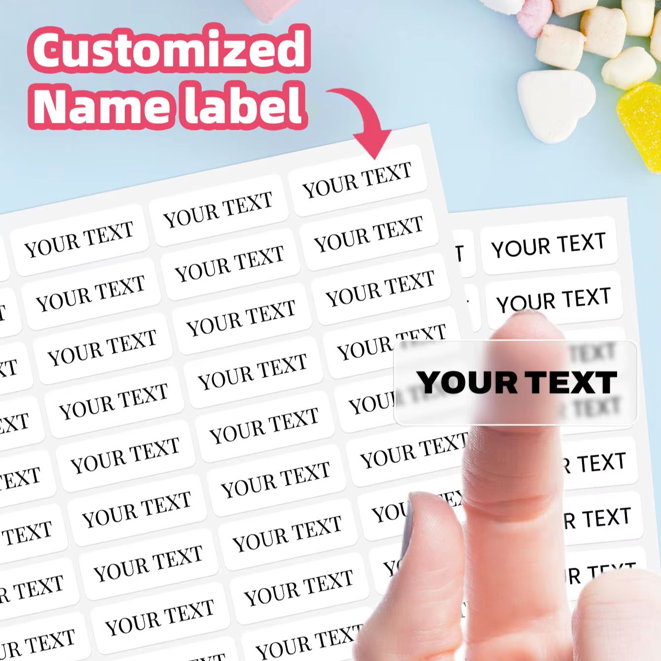 1-600PCS Custom Name Stickers, - Home Gym Decor recension och pris