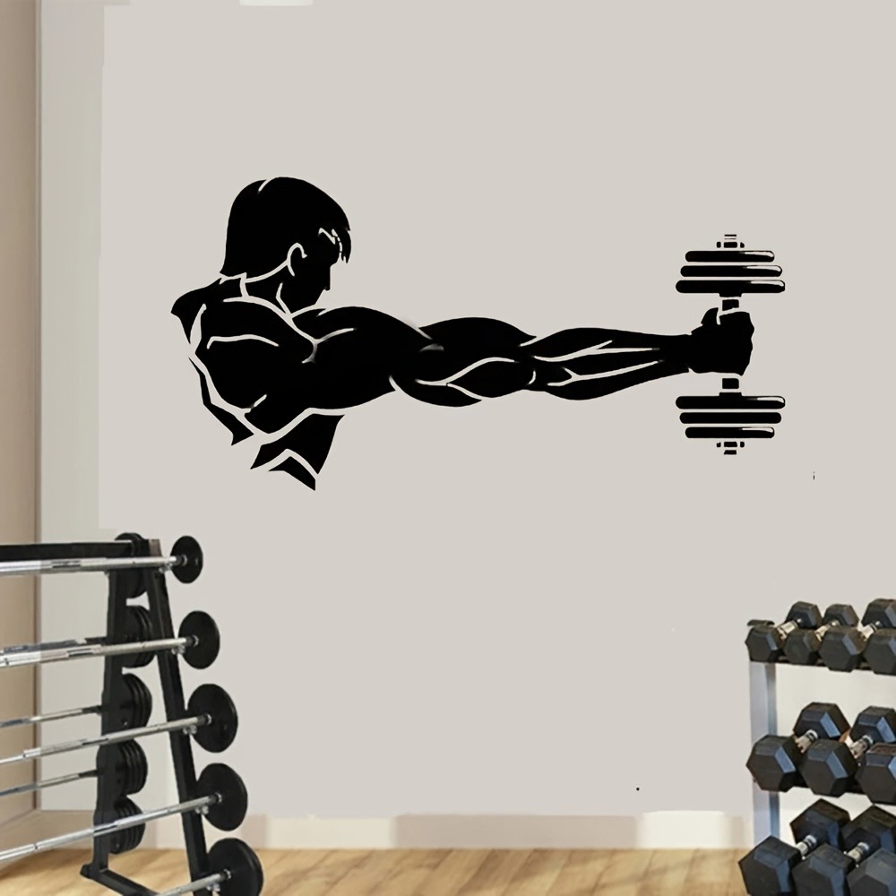 Fitness Home Decor Vinyl Wall  - Home Gym Interior Design recension och pris