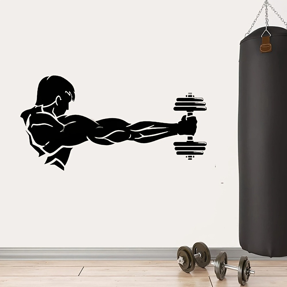 Fitness Home Decor Vinyl Wall  - Home Gym Interior Design recension och pris